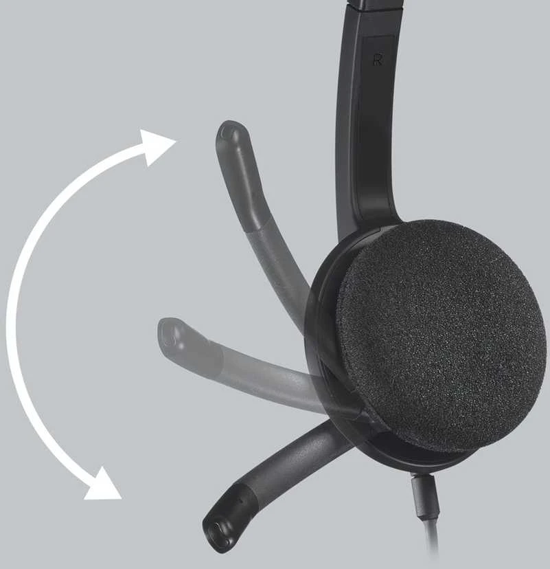 Ausinės logitech ausinės h340 usb