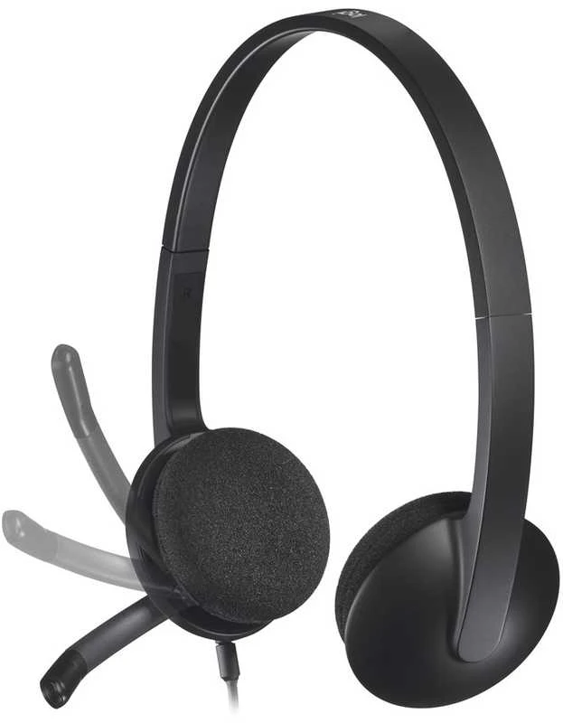 Ausinės logitech ausinės h340 usb