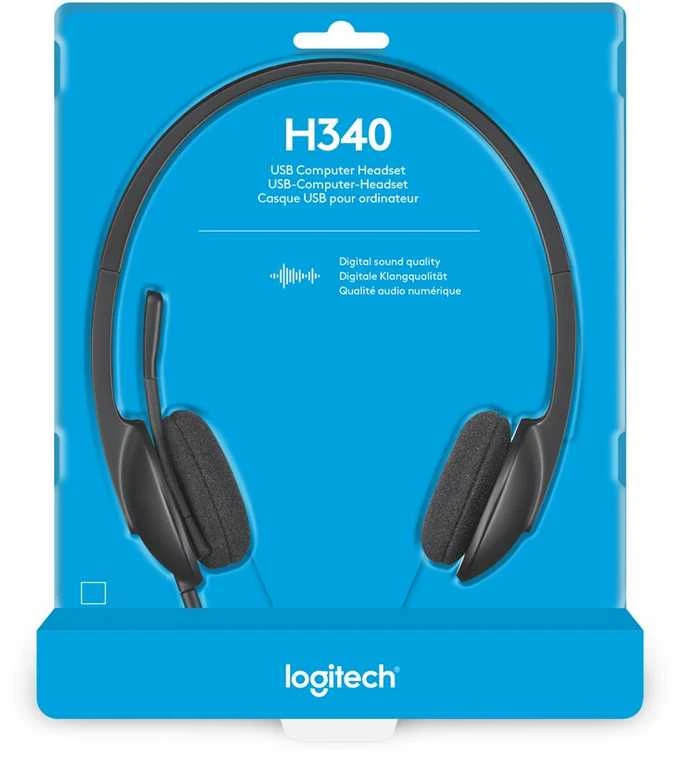 Ausinės logitech ausinės h340 usb