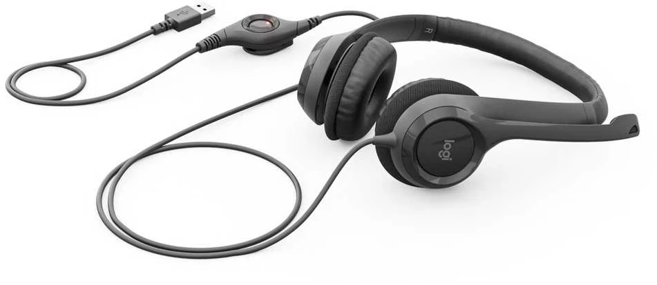 Ausinės logitech h390 981-000406 (spalva juoda)