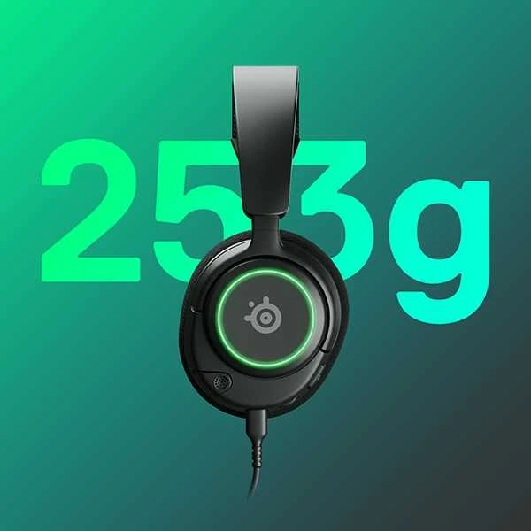 Ausinės žaidimams su mikrofonu SteelSeries Arctis Nova 3 Over-Ear, Juodos spalvos