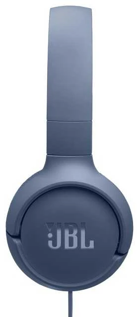 JBL T520C mėlynos ausinės šoninis vaizdas