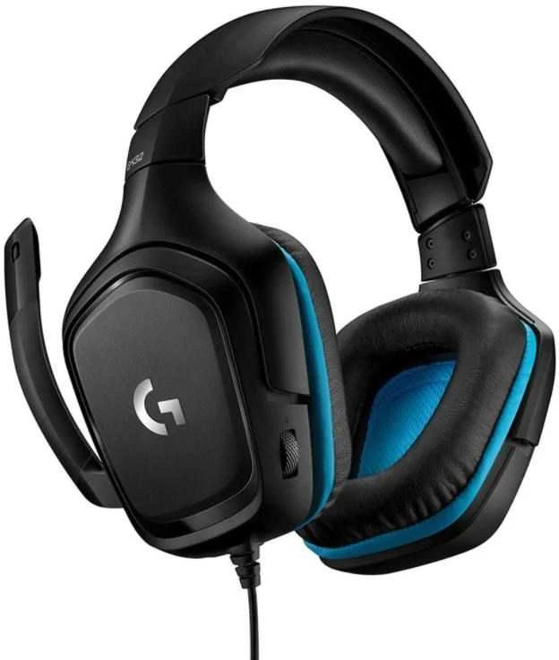 Logitech G432 7.1 Surround Sound ausinės su laidu žaidimams, Juodos