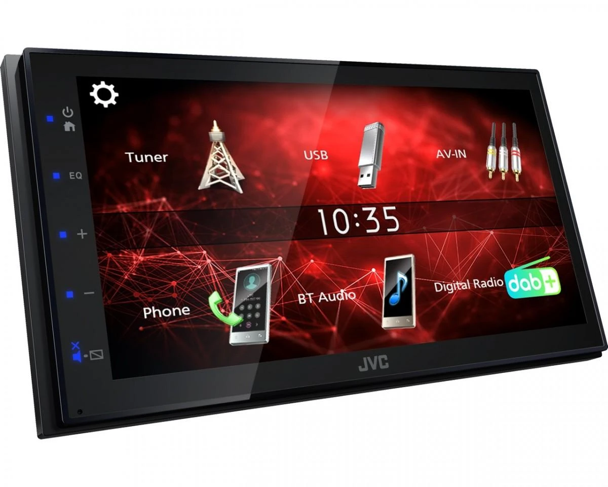 Automagnetola JVC, KW-M27DBT 2-DIN AV grotuvas su 6.8" ekranu, Bluetooth