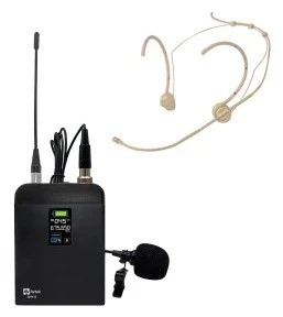 Rinkinys belaidis su dwoma nadajnikami bodypack avtek wm 2b