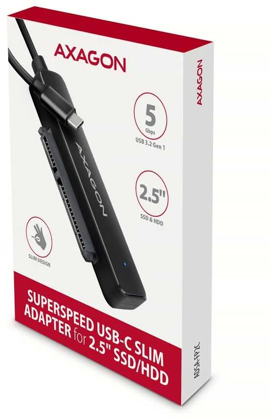 Axagon Adsa-fp2c adapter usb-c 5gbps sata 6g 2.5" hdd/ssd fastport2