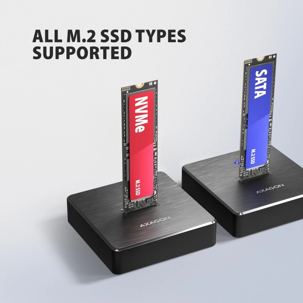 AXAGON ADSA-M2C11 USB-C 10Gbps docking station for M.2 NVMe / SATA SSD