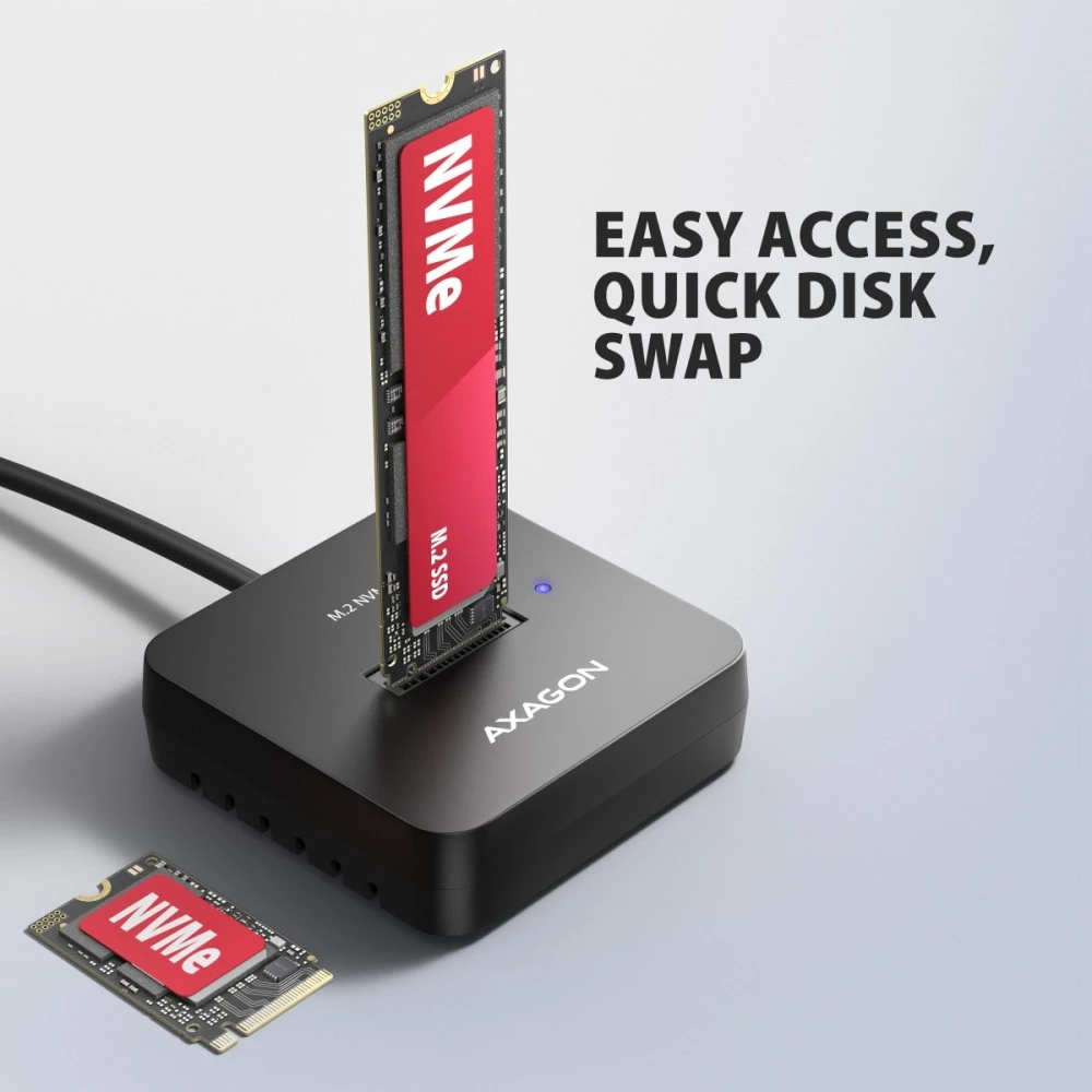 AXAGON | USB-C 10Gbps docking station for M.2 NVMe SSD | ADSA-M2C11L