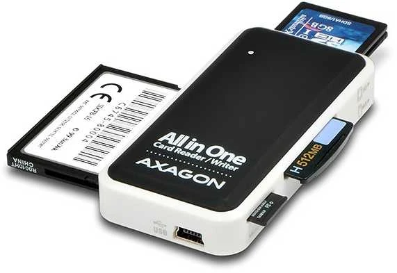Axagon Cre-x1 mini išorinis skaitytuvas, 5 lizdų viskas viename