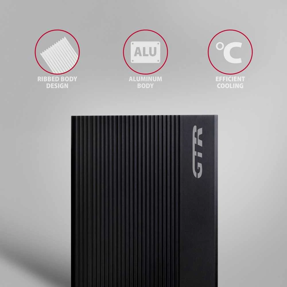 Axagon EE35-GTR aliuminio išorinis korpusas USB3.2 Gen1 - SATA 6G 3.5 colio