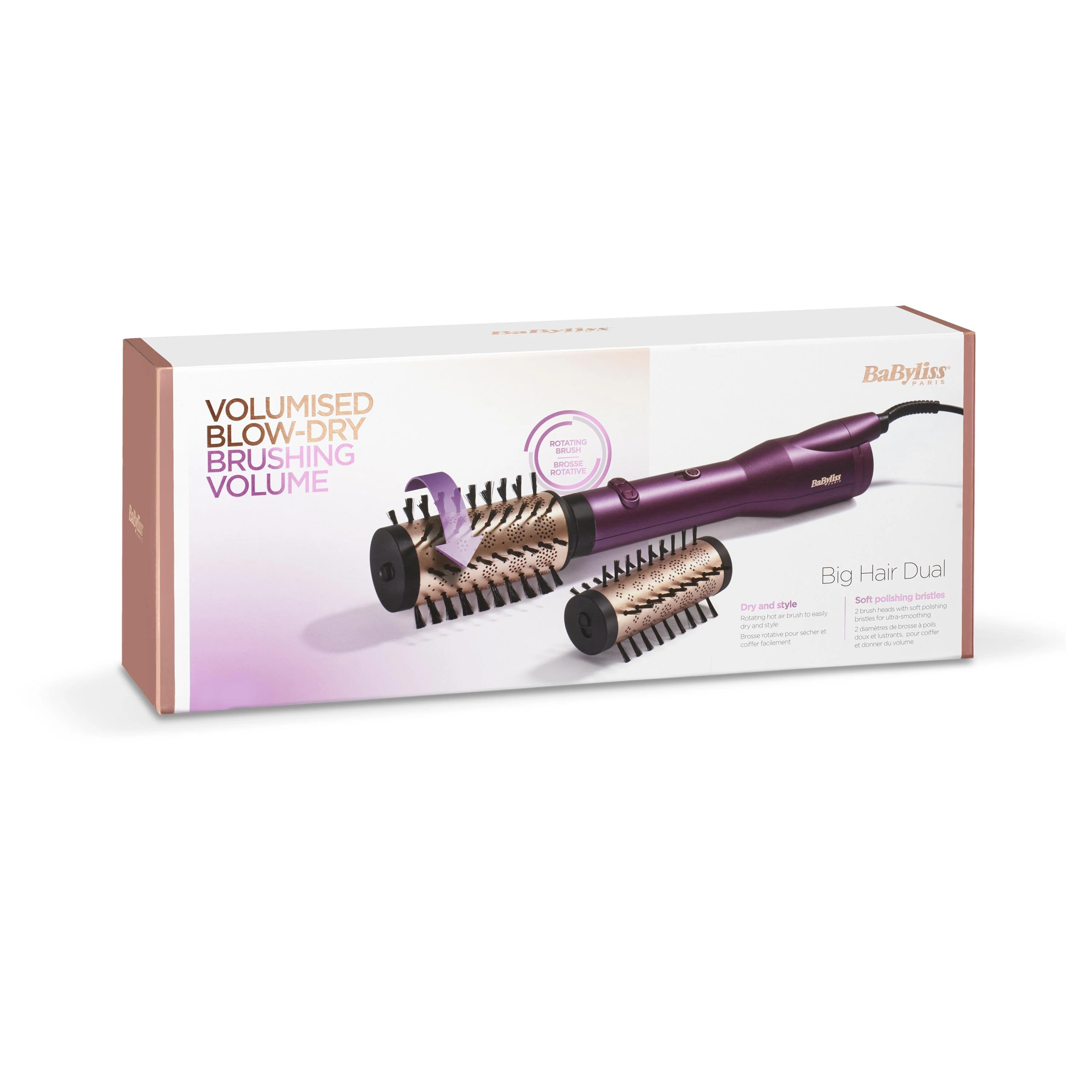 Plaukų formavimo šukos BABYLISS AS950E, Rožinio aukso spalvos