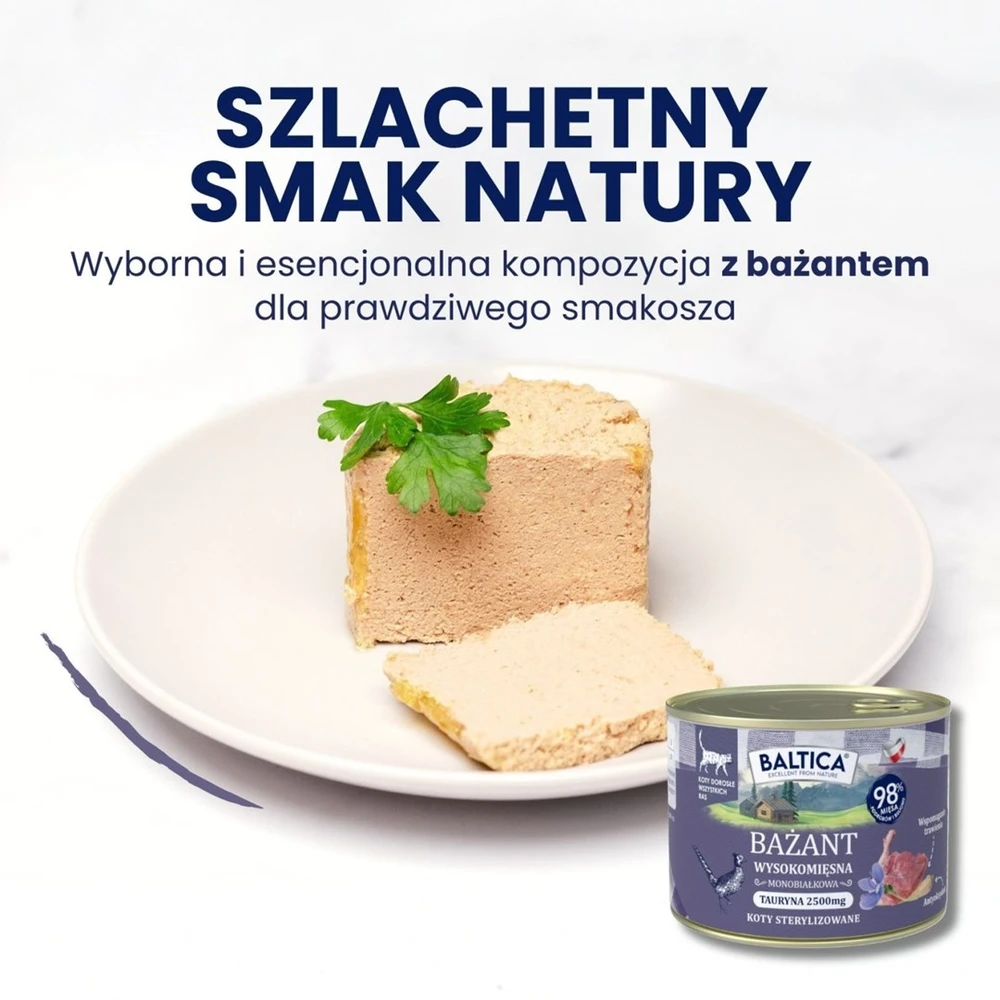 BALTICA SMAKI REGIONÓW Suaugęs katinas Fazanas 400g