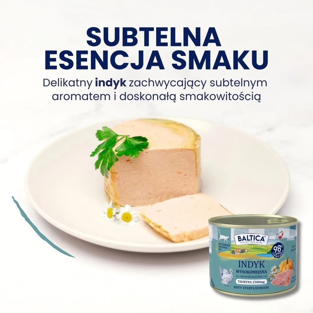 BALTICA Smaki regionów kalakutiena Mono - wet cat food - 400g