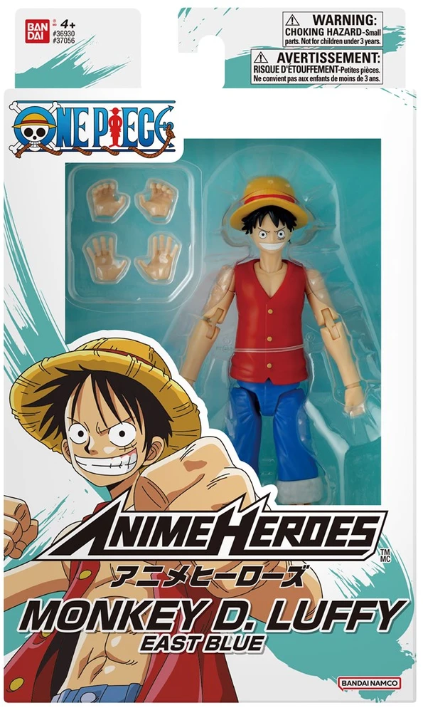 Bandai ANIME HEROES ONE PIECE - MONKEY D. LUFFY EAST Mėlynas