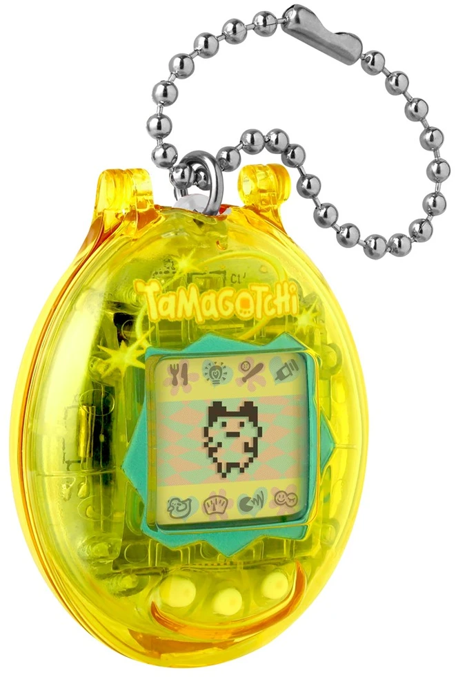 Bandai TAMAGOTCHI ORIGINAL WITH CASE - Geltonas