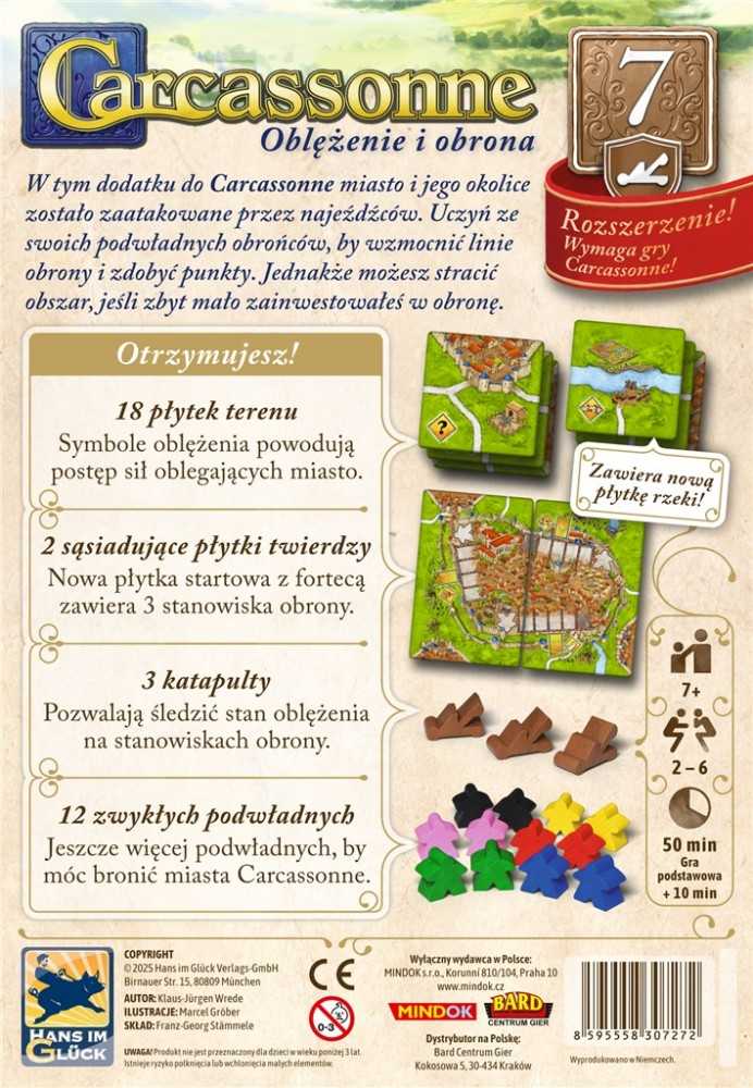 Bard Centrum Gier Stalo žaidimo Carcassonne 7 puolimo ir gynybos leidimas 3