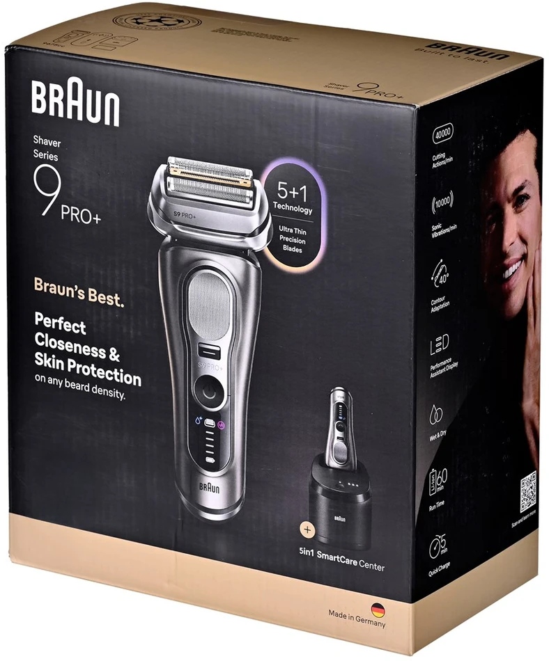 Braun Series 9 Pro+ 9655cc Foil shaver Trimmer Pilkas