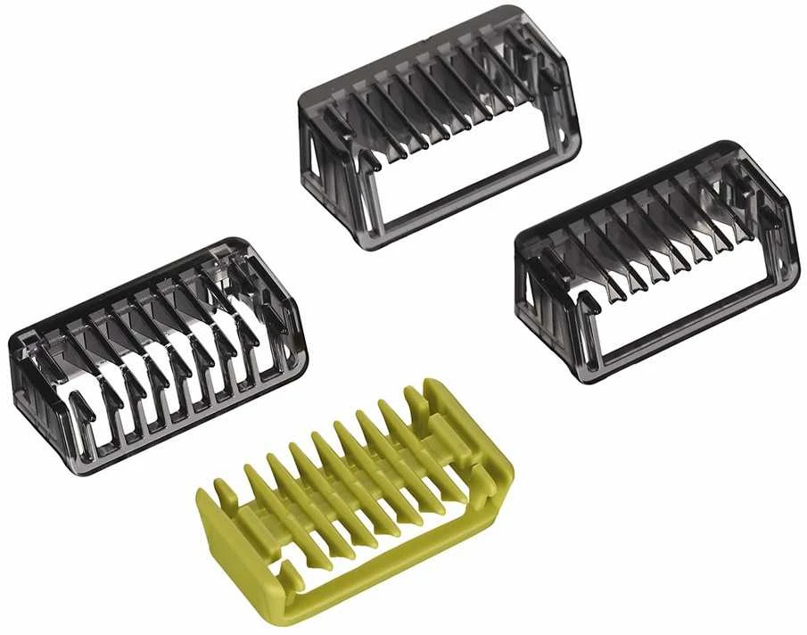 Barzdaskutė „Philips Norelco OneBlade QP2824/10“ vyriškas skustuvas su tinklelio formos skustuvu, žalsvai žalia spalva