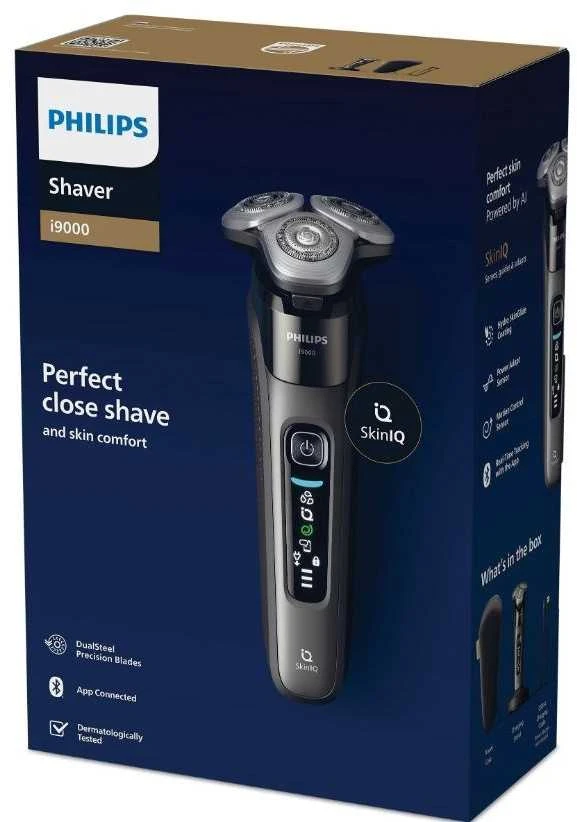 Philips i9000 drėgno ir sauso skutimo elektrinis skustuvas su „SkinIQ“ | X9002/10