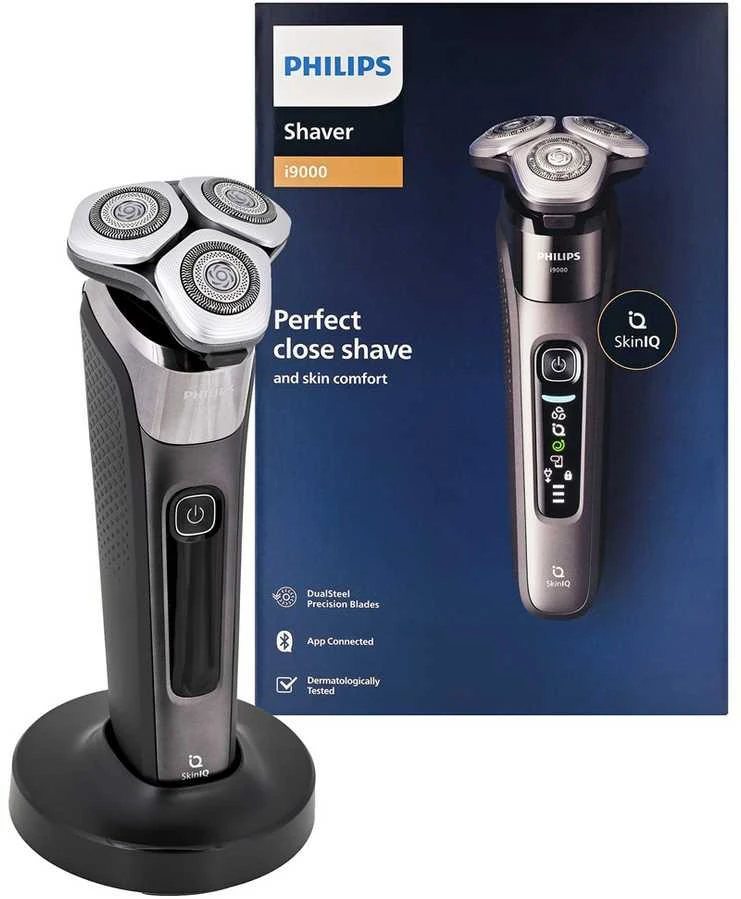 Philips i9000 drėgno ir sauso skutimo elektrinis skustuvas su „SkinIQ“ | X9002/10