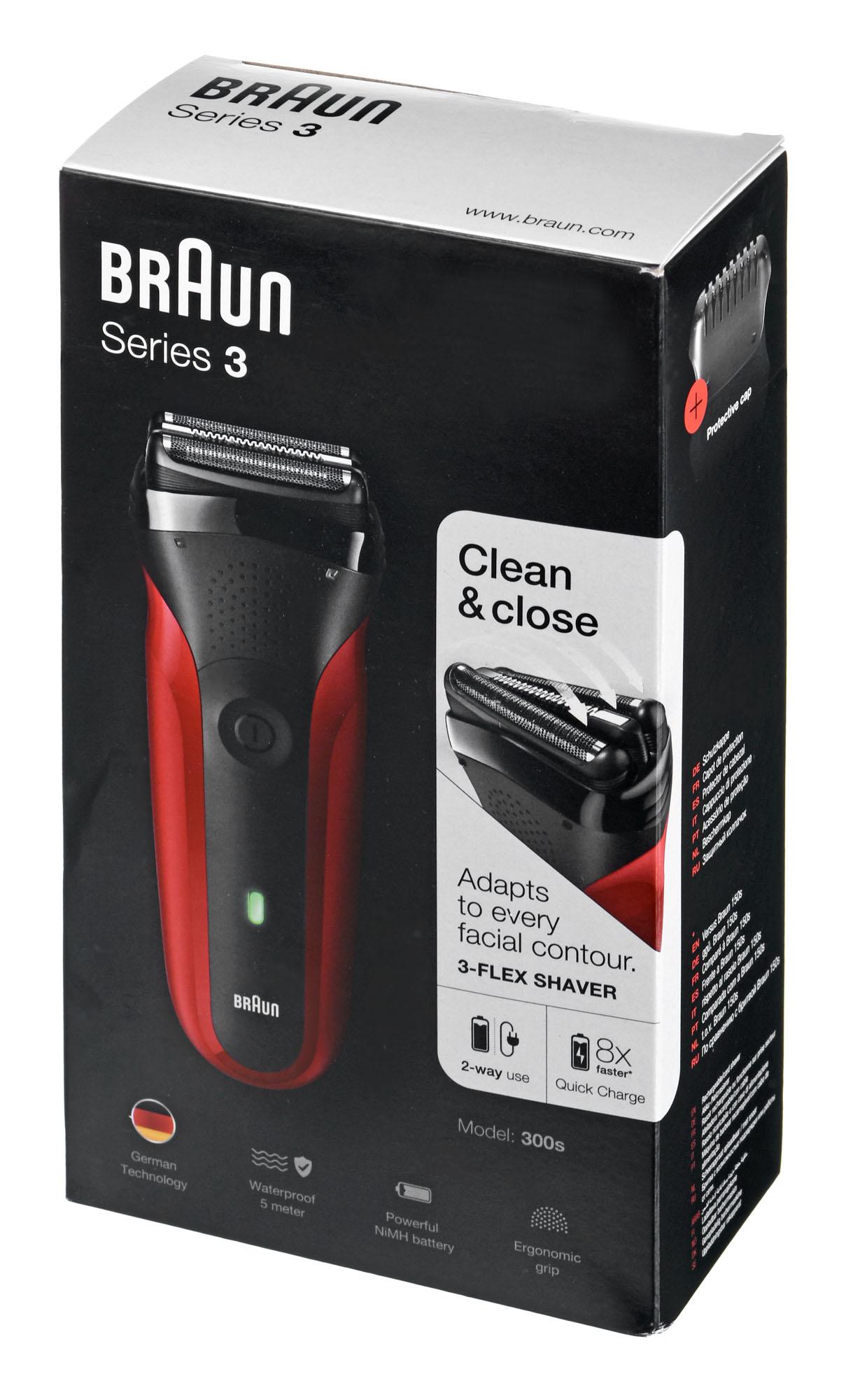 BRAUN 300s raud. Skutimosi mašinėlė