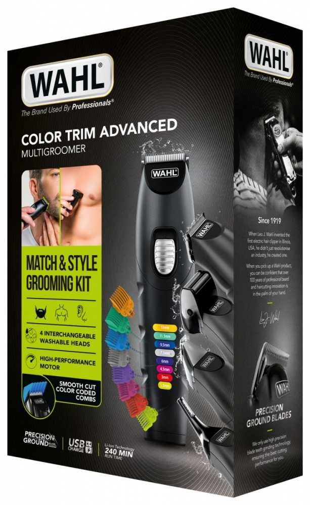Kirpimo Mašinėlė - Wahl Color Trim Advanced 8 Ličio-Jonų Juoda