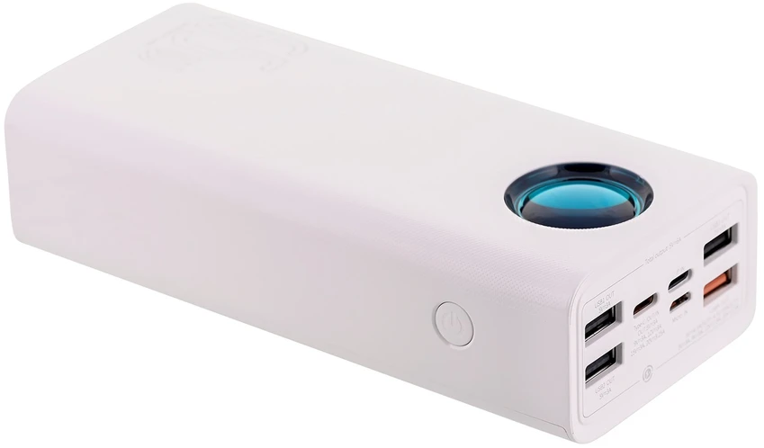 Powerbank Baseus Amblight 30000mAh 4xUSB USB-C 65W - baltas