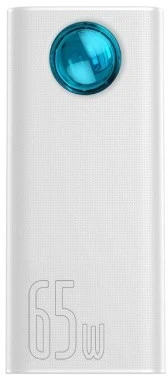 Powerbank Baseus Amblight 30000mAh 4xUSB USB-C 65W - baltas