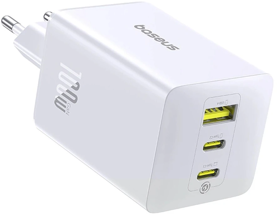 Baseus EnerFill FE11 PD QC 100 W Wall Charger Baltas