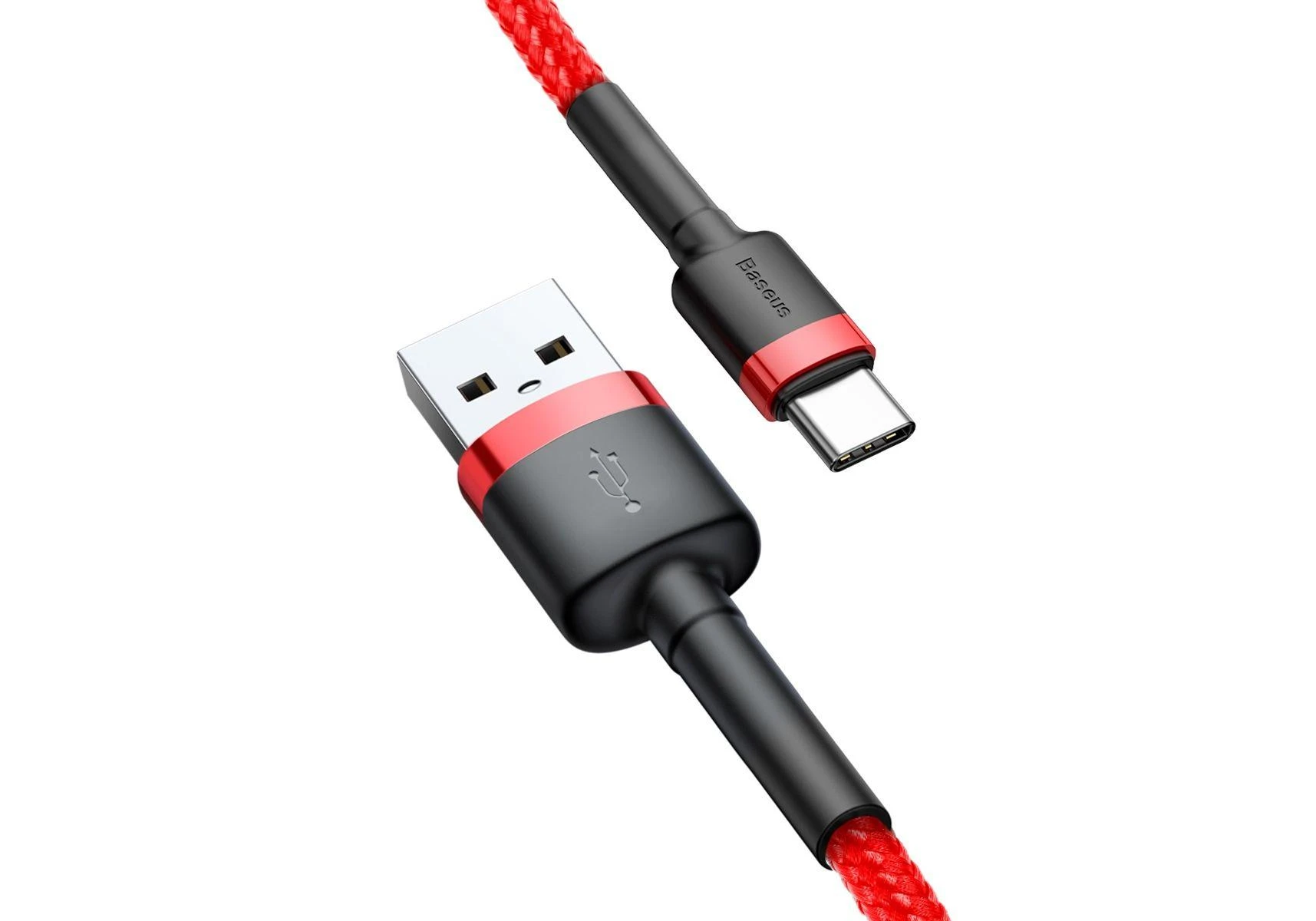Baseus Cafule kabelis USB-C 2A 2m - Raudonas