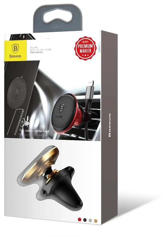 Magnetinis automobilinio telefono laikiklis Baseus oro išleidimo anga (juoda)