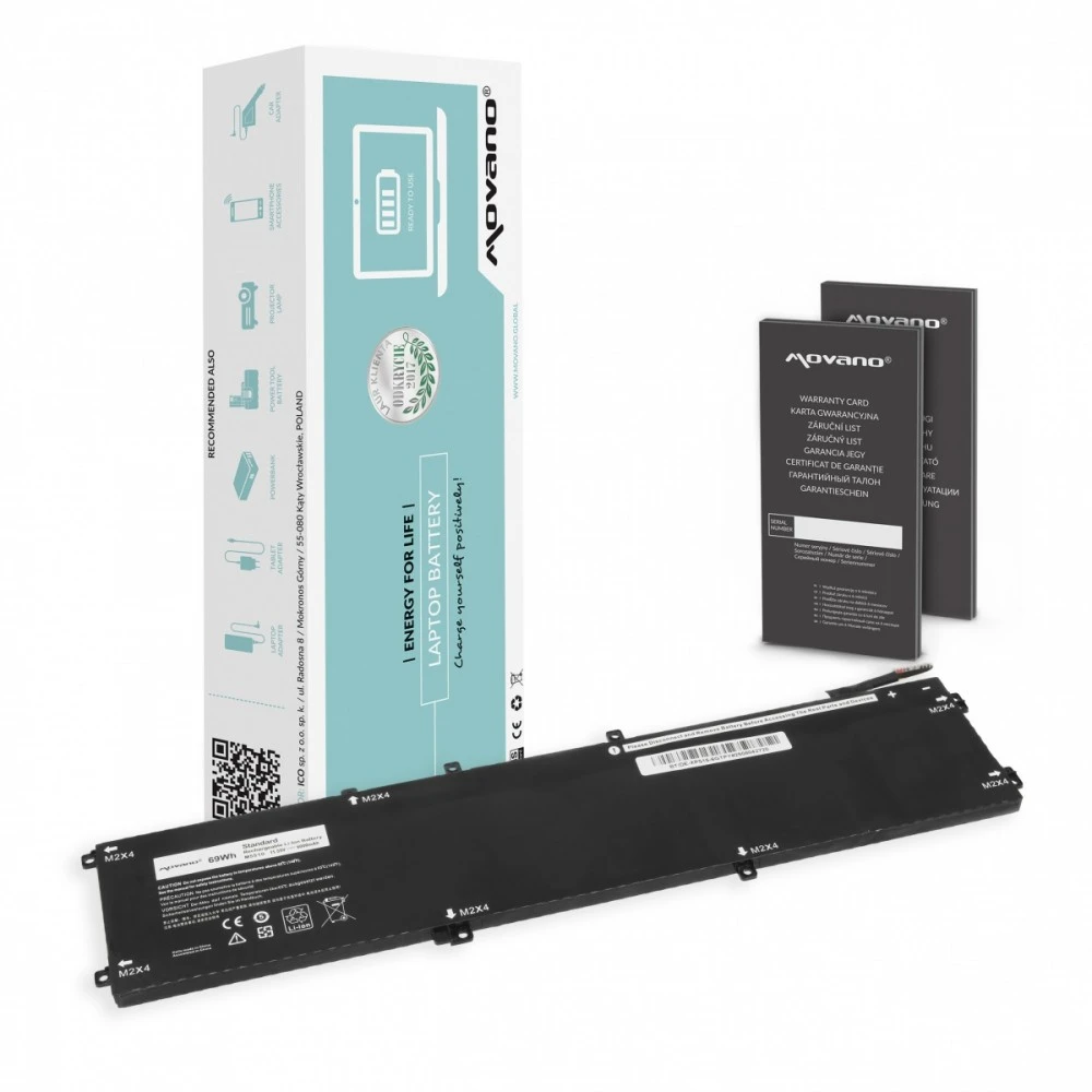 Movano baterija, 6GTPY, skirta „Dell XPS 15 9550“