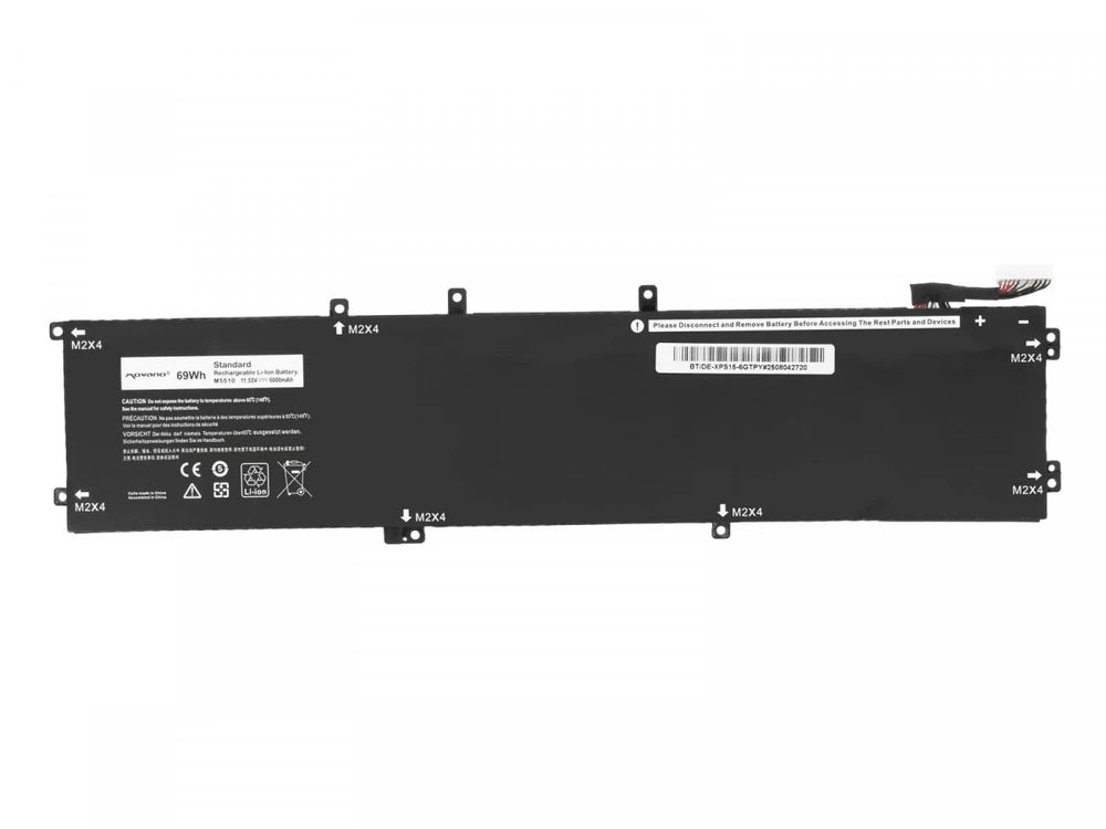 Movano baterija, 6GTPY, skirta „Dell XPS 15 9550“