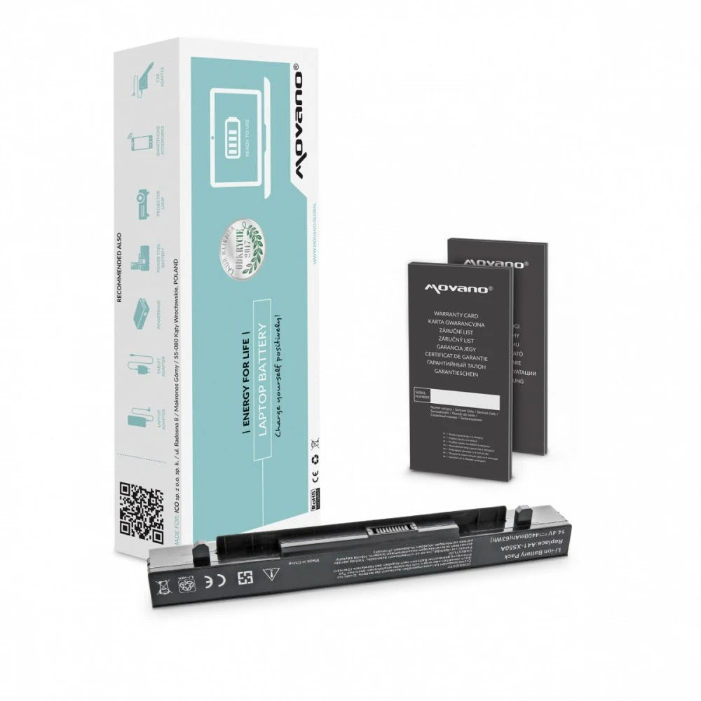 Movano baterija movano baterija Asus X550, A450, F450, K550 (4400 mAh)