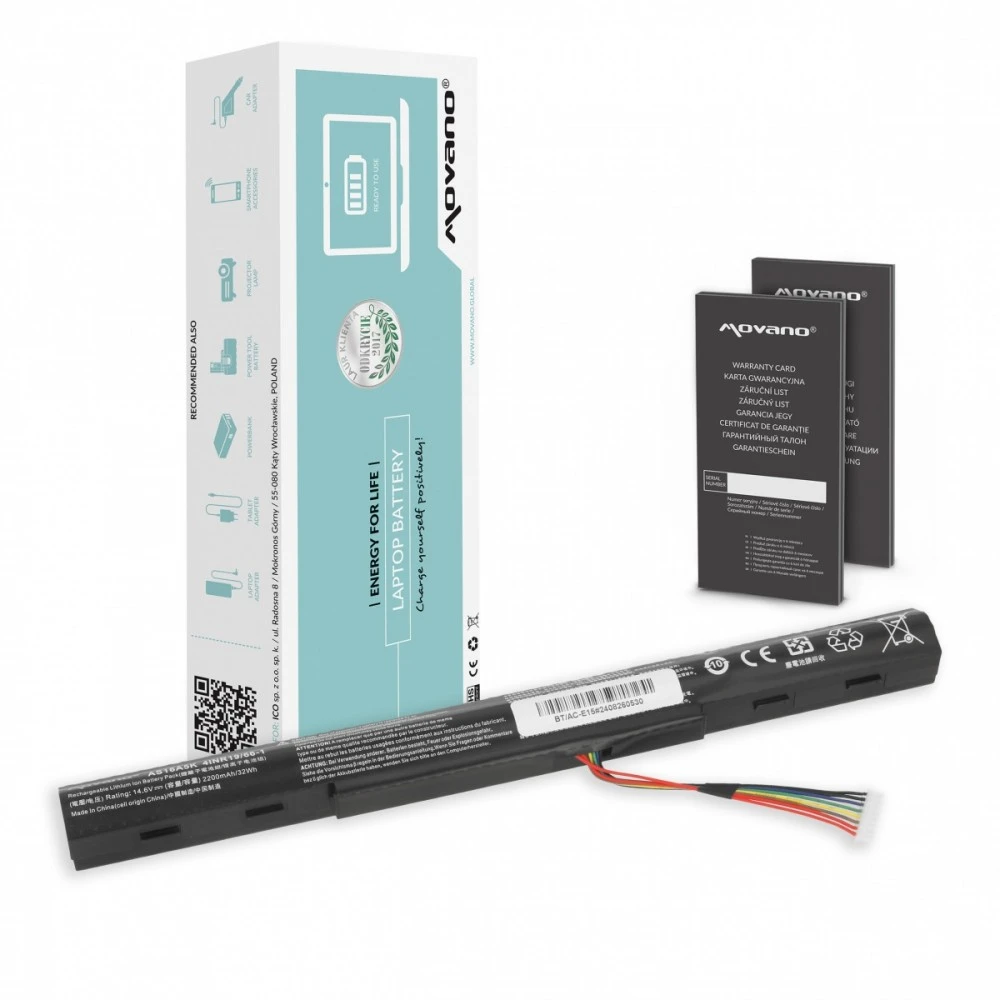 Akumuliatorius Movano Acer Aspire E5-475 E5-575 (BT / AC-E15)