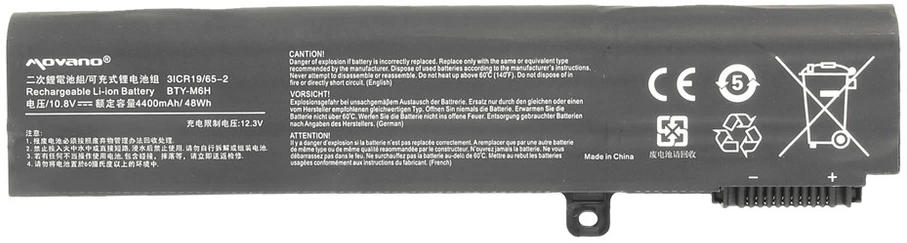 Movano Baterija bty-m6h do msi cx62 ge62 ge72 gl72 pe70 – 4400 mah (48 wh)