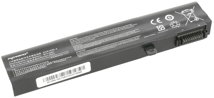 Movano Baterija bty-m6h do msi cx62 ge62 ge72 gl72 pe70 – 4400 mah (48 wh)