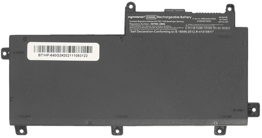 HP ProBook 640 645 650 655 G2 nešiojamojo kompiuterio baterija CI03XL - 3900 mAh (44 WH)