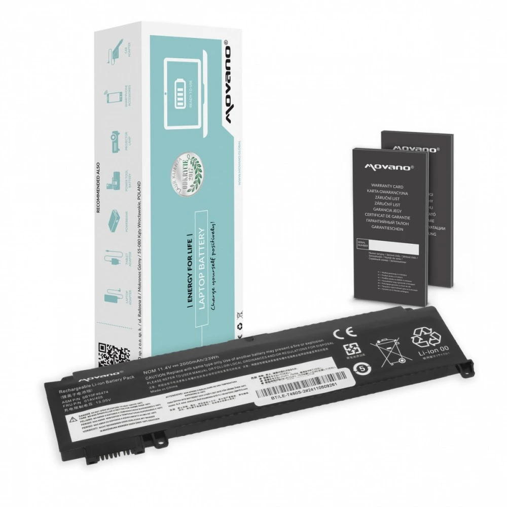 Baterija Movano Lenovo Thinkpad (BT/LE-T460S-2)
