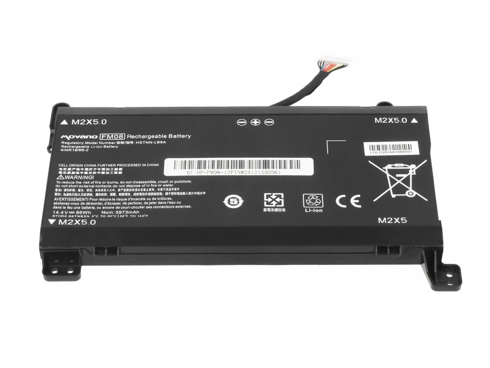 Movano Baterija fm08 tpn-q195 HP OMEN 17-AN 12 kontaktų - 5973 mAh (86 WH)