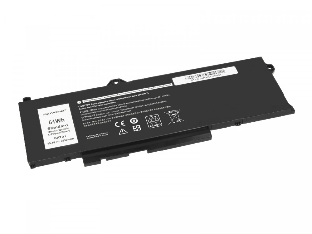 Movano Bateria grt01 do dell latitude 5421 5521 5531 precision 3470 3561 3571 3581 - 3950 mah (61 wh)