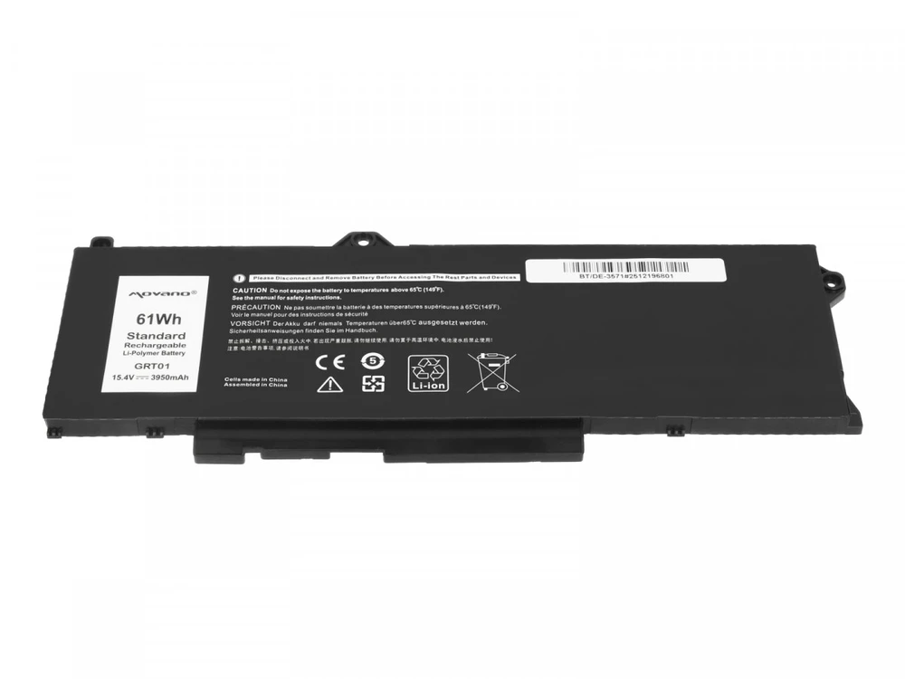 Movano Bateria grt01 do dell latitude 5421 5521 5531 precision 3470 3561 3571 3581 - 3950 mah (61 wh)