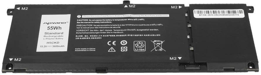 Movano „Dell Inspiron 5400 5401 5402 5406 5501 5508“ h5ckd baterija - 3600 mAh (55 Wh)