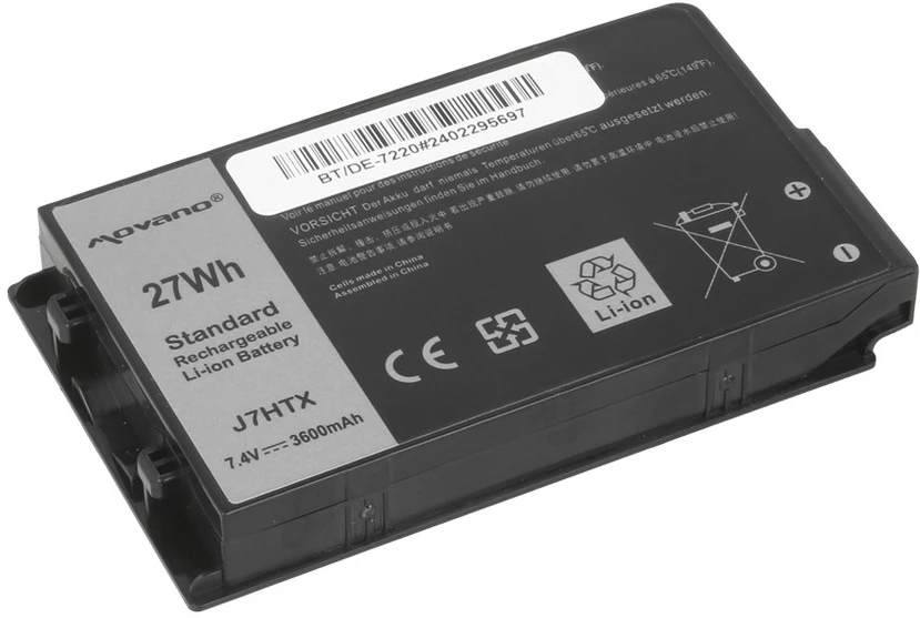 Movano „Dell Latitude 12 Rugged 7202 7212 7220“ planšetinio kompiuterio „j7htx“ baterija – 3600 mAh (27 Wh)