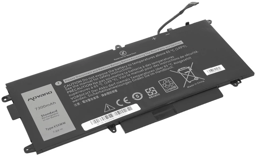Baterija k5xww, skirta Dell Latitude 5289, 7390 2-in-1 - 7300 mAh (55 Wh)