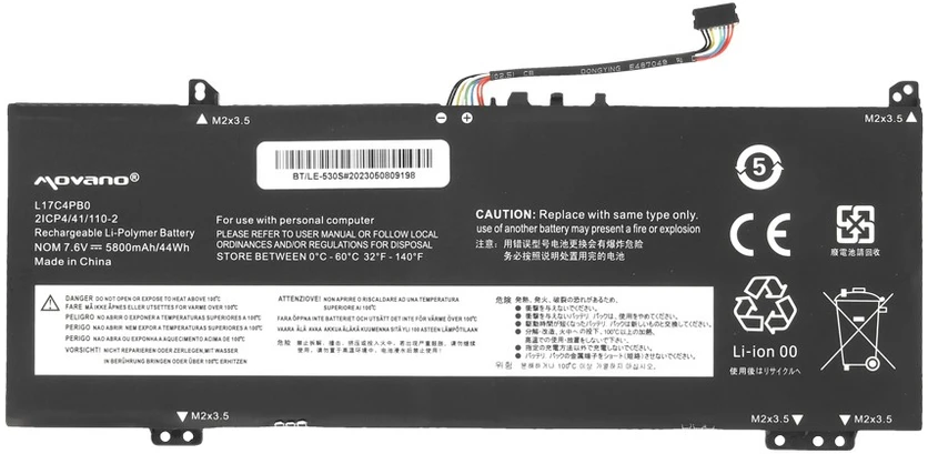 Baterija Movano Lenovo Yoga 530-14IKB Baterija L17C4PB0 L17M4PB0