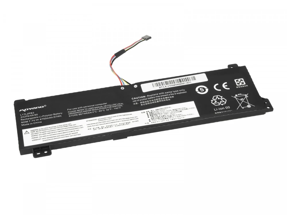 Movano Bateria l17l2pb3 do lenovo v130-15igm v330-15ikb v530-14ikb v530-15ikb - 4750 mah (37 wh)