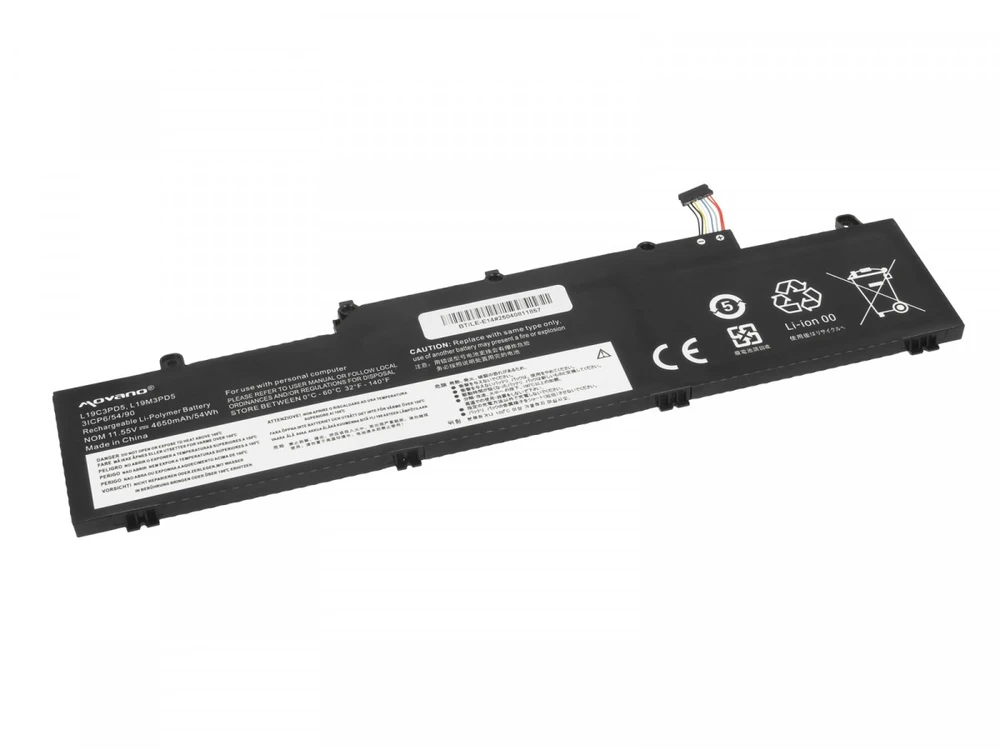 Bateria l19m3pd5 l19c3pd5 l19d3pd5 lenovo thinkpad e14 e15 gen2 gen3 gen4 - 4650 mah (54 wh)