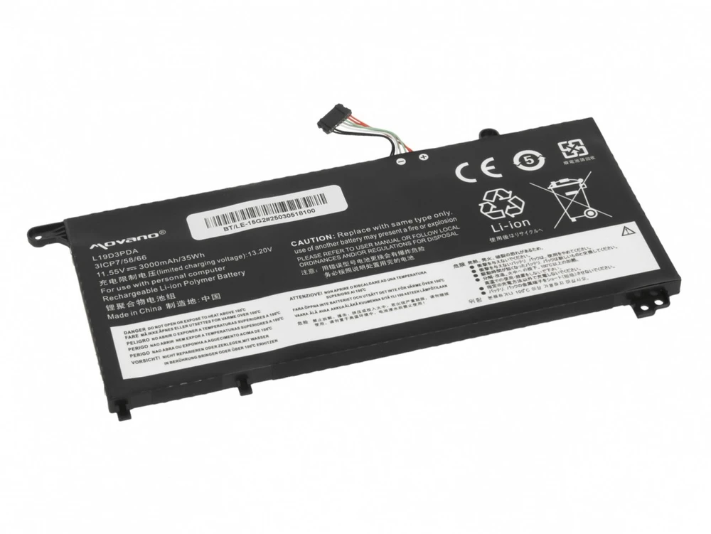 Bateria l19m3pda do lenovo thinkbook 14 15 g2 g3 g4 g5 iap itl acl aba - 3000 mah (35 wh)