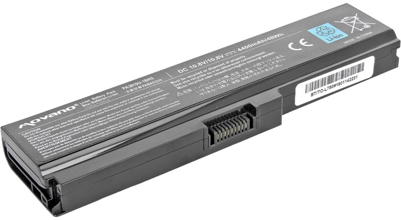 Movano Baterija Movano Baterija, skirtas Toshiba L700, L730, L750 nešiojamam kompiuteriui (10,8 V–11,1 V) (4400 mAh)